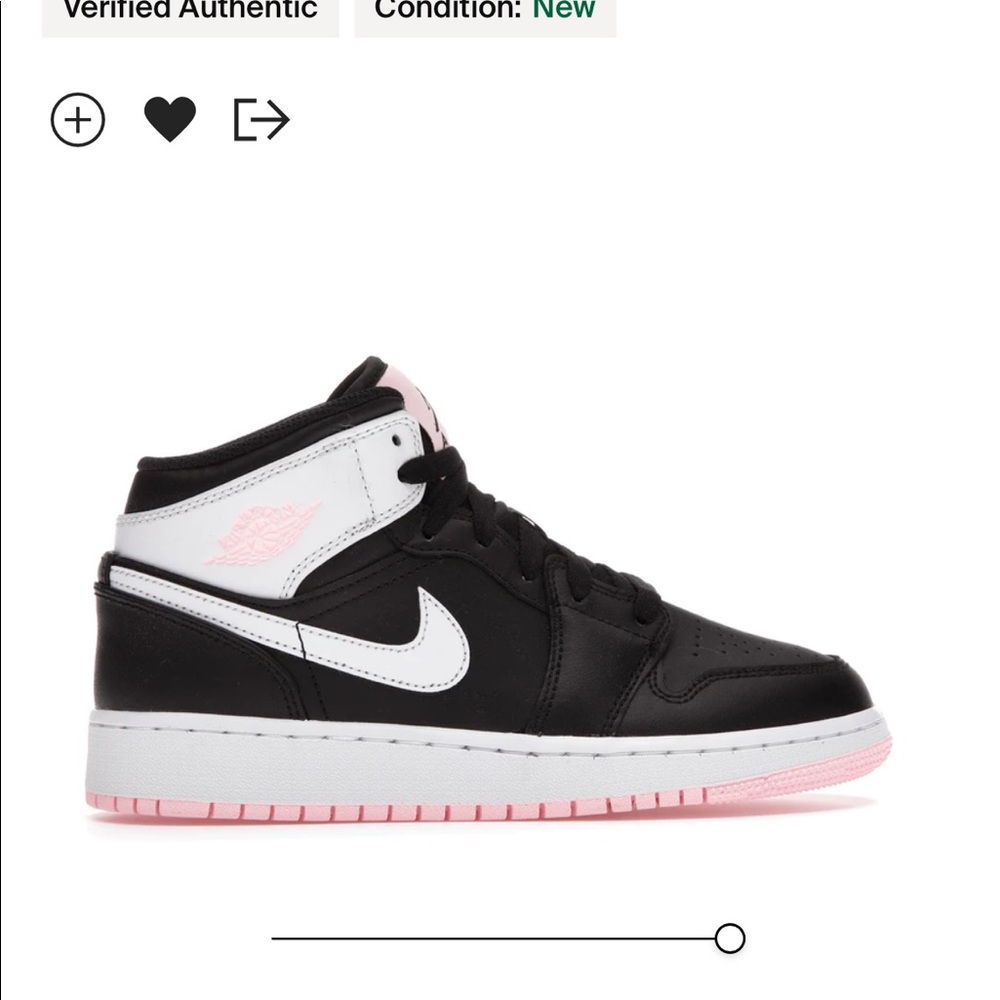 Jordan 1 Mid
Arctic Pink Black (GS) - fits women 6.5